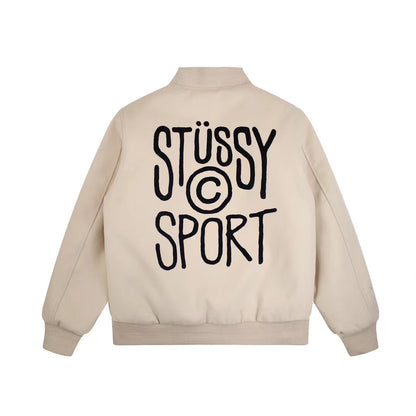 STUSSY SPORT MELTON VARSITY JACKET 校隊毛呢夾克