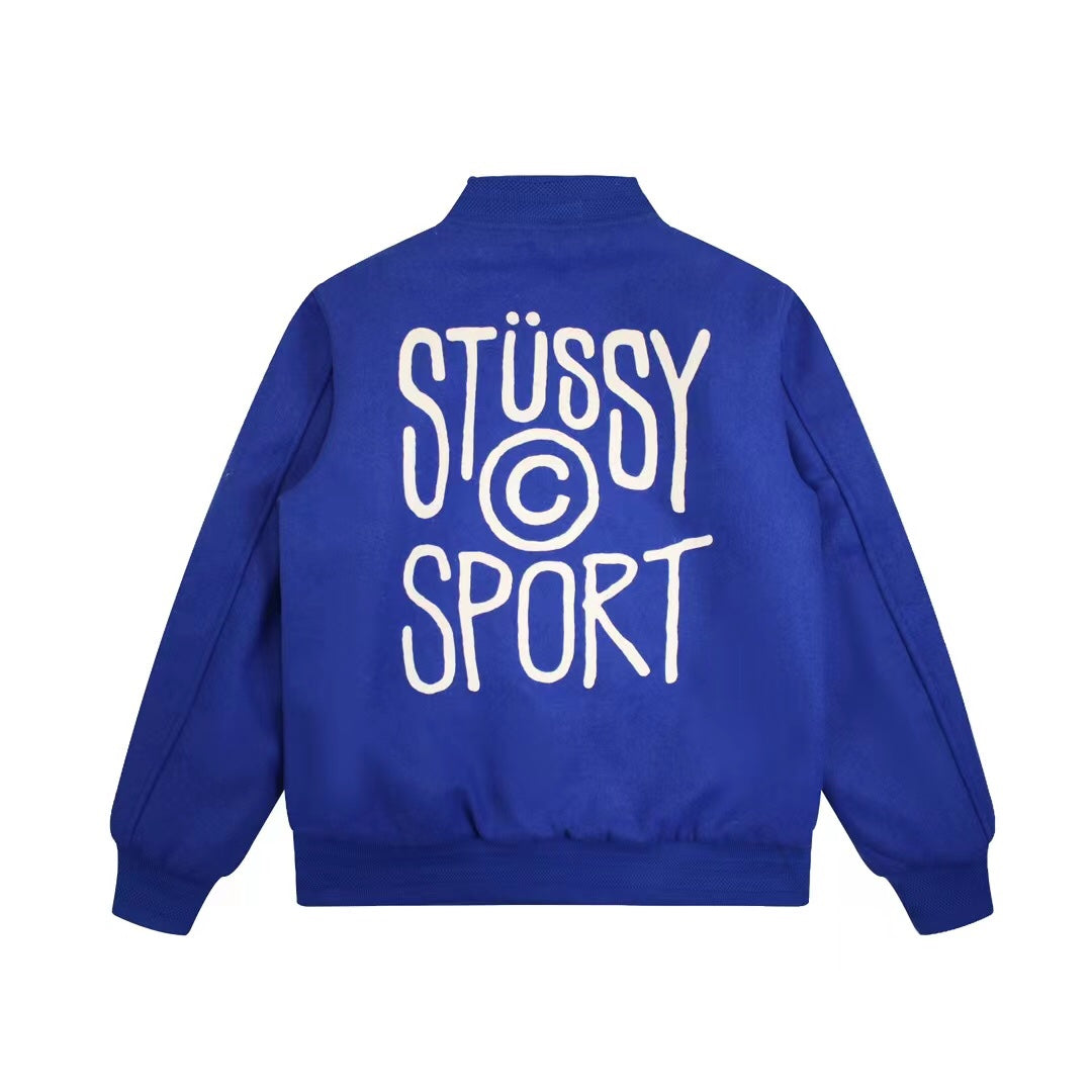 STUSSY SPORT MELTON VARSITY JACKET 校隊毛呢夾克