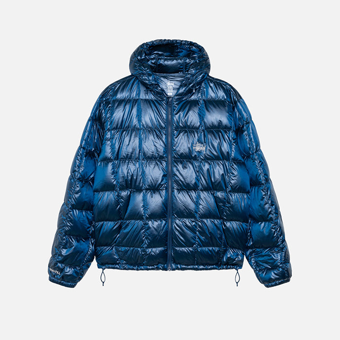 Stüssy Midweight Hooded Puffer 格紋衍縫連帽羽絨外套