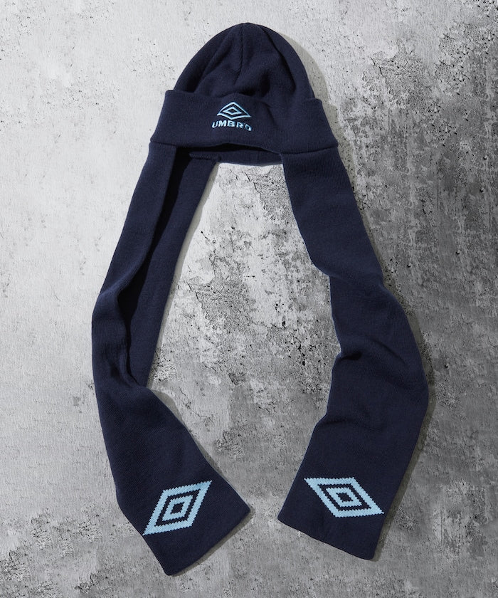 UMBRO SP Scarf Beanie - 別注款二合一針織圍巾冷帽