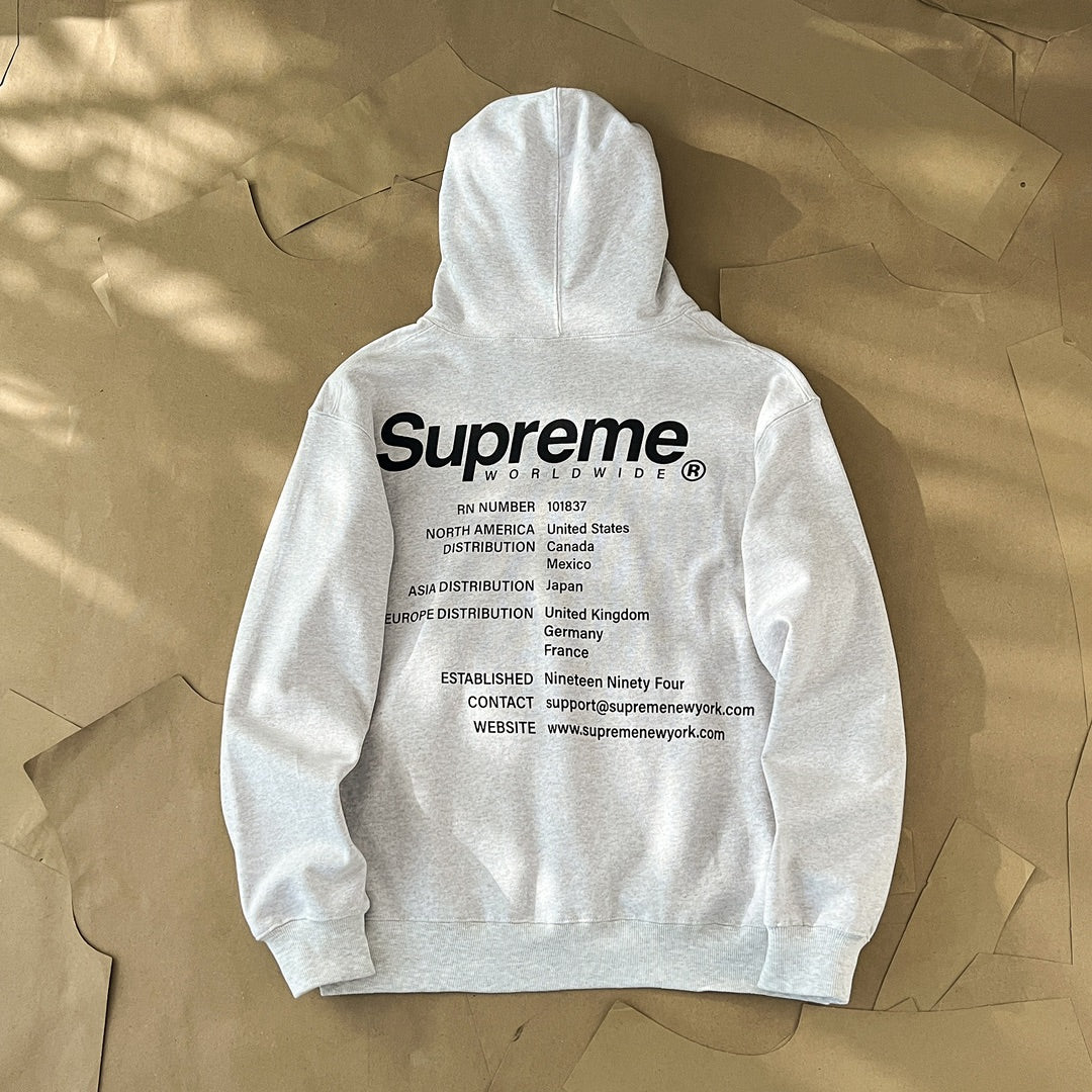 SUPREME 純棉刷毛連帽上衣