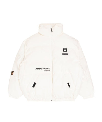 - 全新特價 - AAPE BY A BATHING APE® NOW Jacket 立領鋪棉夾克(白色M)