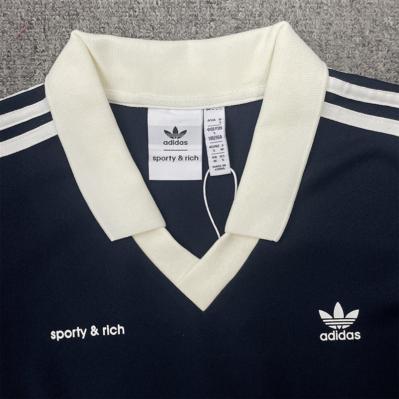 Adidas x Sporty & Rich 聯名復古長袖T恤 - VANASH