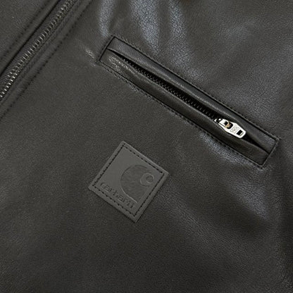 Carhartt WIP Detroit Jacket PU Leather 卡哈特底特律經典工裝皮革外套