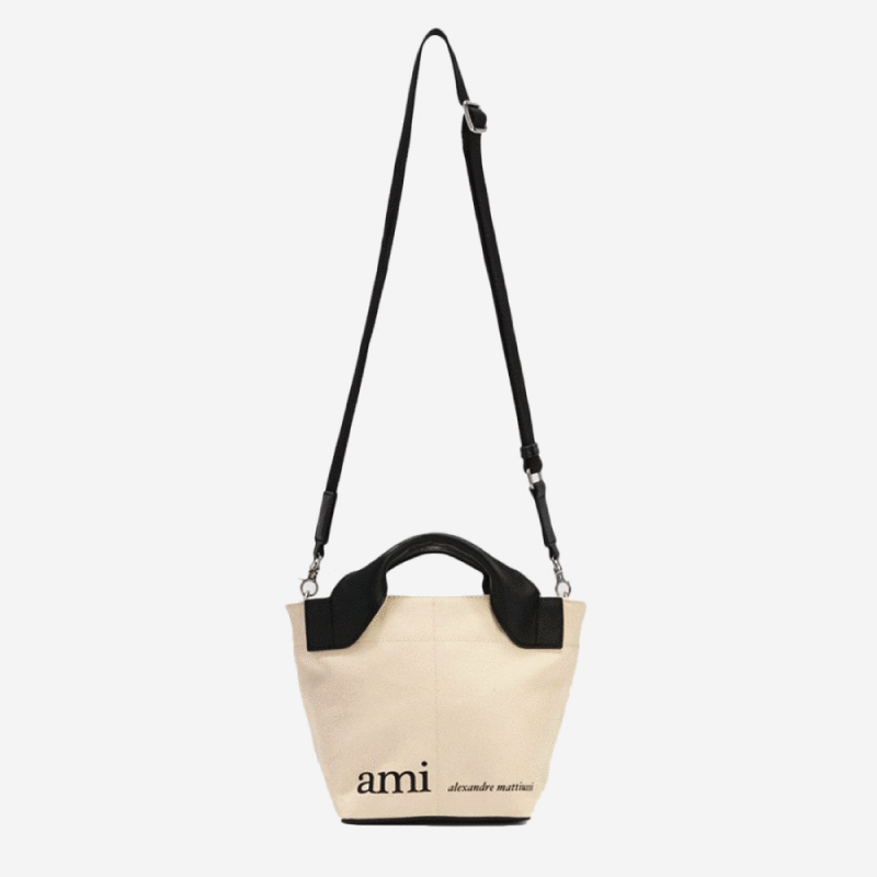 AMI PARIS SMALL MARKET BAG 手提斜挎包 - VANASH