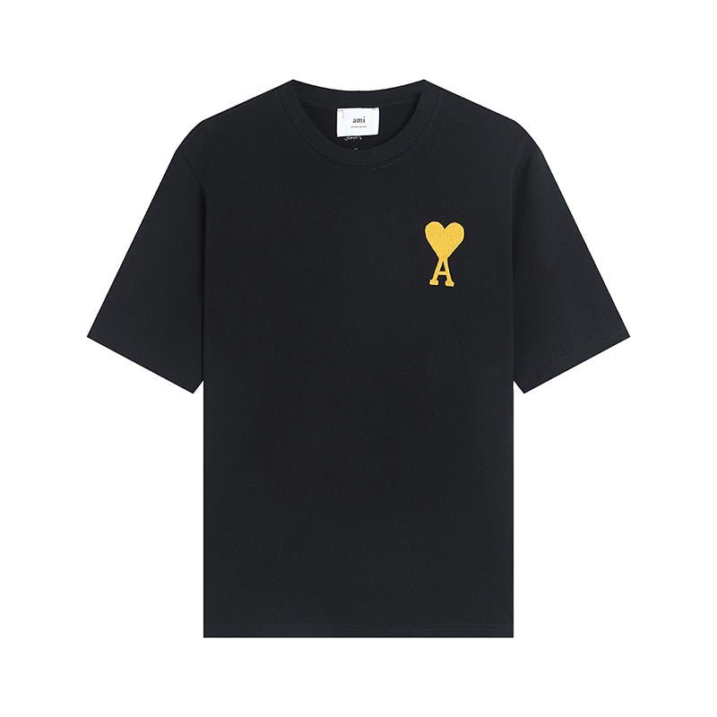 AMI PARIS 金色刺繡短袖T恤 - VANASH