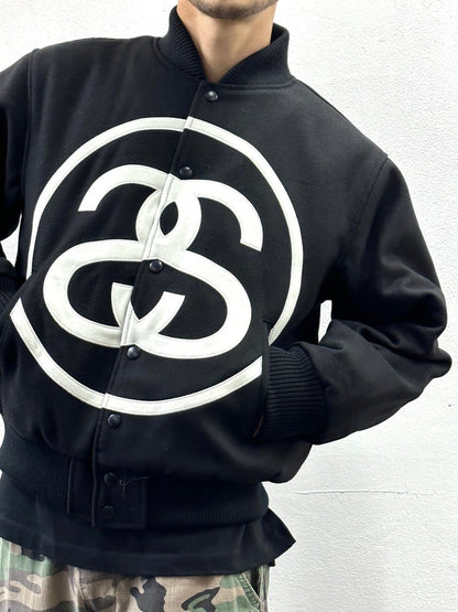 STUSSY SS-LINK VARSITY 重磅刺繡鋪棉棒球外套