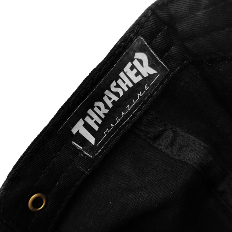 THRASHER 火焰經典刺繡彎簷棒球帽