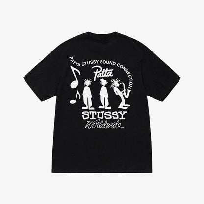 STUSSY x PATTA  聯名經典爵士人物短袖T恤