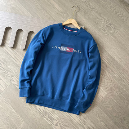 TOMMY HILFIGER Sweatshirt 刺繡旗幟刷毛衛衣