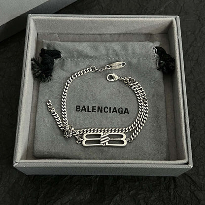 BALENCIAGA 巴黎世家 BB Icon雙鏈條手鍊 - VANASH