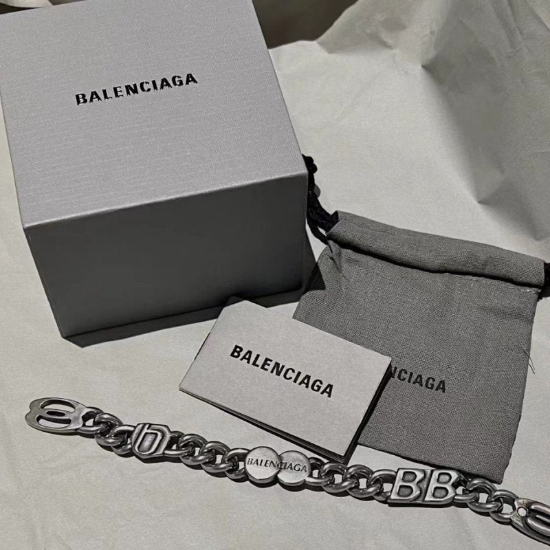 BALENCIAGA 巴黎世家雙環LOGO手鍊 - VANASH