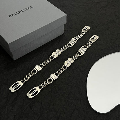 BALENCIAGA 巴黎世家雙環LOGO手鍊 - VANASH