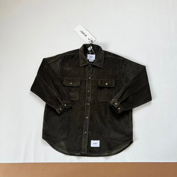 WTAPS WCPO Corduroy Shirt - 燈芯絨寬版襯衫