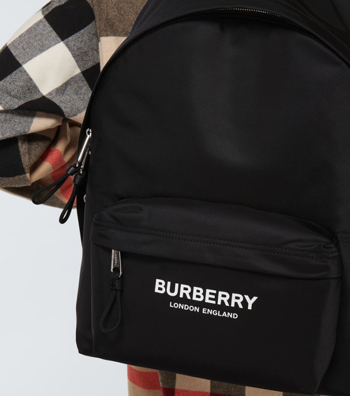 BURBERRY LOGO PRINT ECONYL BACKPACK 尼龍後背包 - VANASH