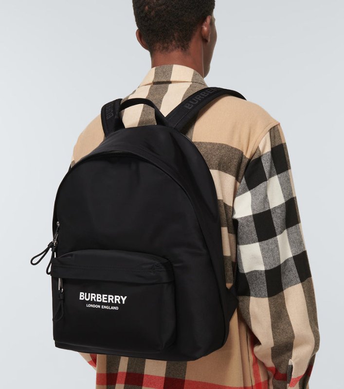 BURBERRY LOGO PRINT ECONYL BACKPACK 尼龍後背包 - VANASH