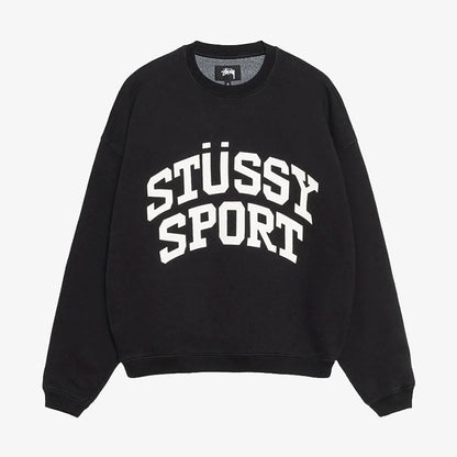 STUSSY Big Crackle Sport Crew 裂紋印花刷毛衛衣