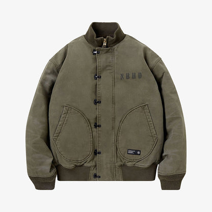 NEIGHBORHOOD DECK JACKET 軍事風立領鋪棉夾克