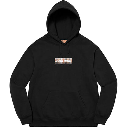 SUPREME BURBERRY BOX LOGO 聯名印花連帽衛衣