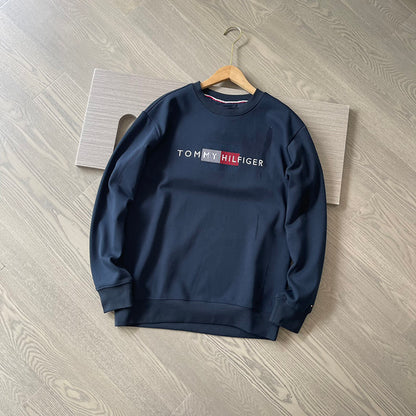 TOMMY HILFIGER Sweatshirt 刺繡旗幟刷毛衛衣