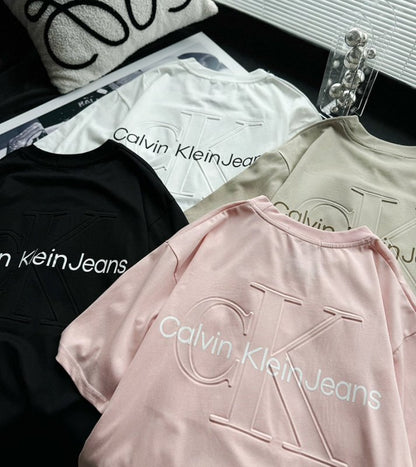 Calvin Klein Jeans 浮雕Logo短袖T恤 - VANASH