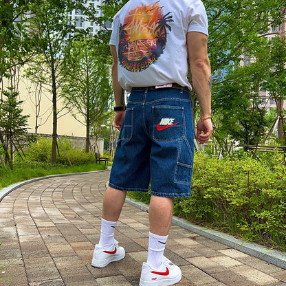 SUPREME x NIKE SS24 DENIM SHORT 直筒牛仔短褲