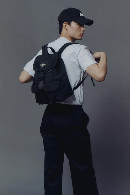 EMIS Double Pocket Backpack 雙口袋尼龍後背包