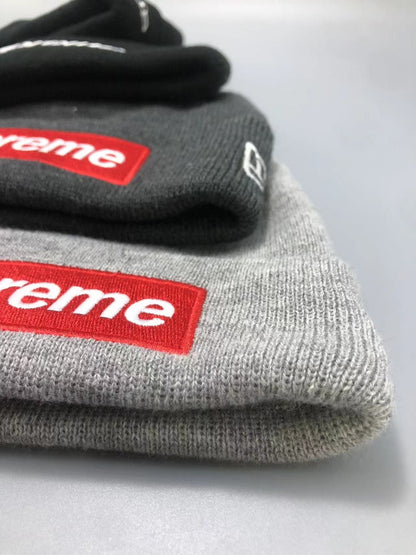 Supreme x New Era Box Logo Beanie 方形標誌聯名毛帽