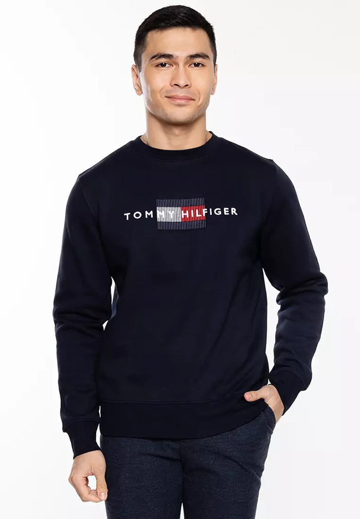 TOMMY HILFIGER Sweatshirt 刺繡旗幟刷毛衛衣