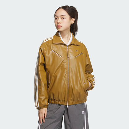 Adidas Originals SPORT PUL Jacket 愛迪達立領皮夾克