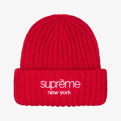 Supreme Classic Logo Chunky Ribbed Beanie FW24 經典標誌粗螺紋毛帽