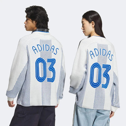 ADIDAS ORIGINALS JL8361 愛迪達復古撞色針織毛衣