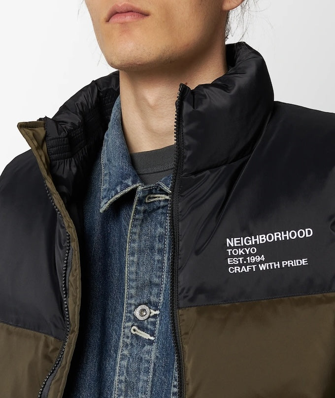 NEIGHBORHOOD CLASSIC DOWN VEST 立領羽絨背心