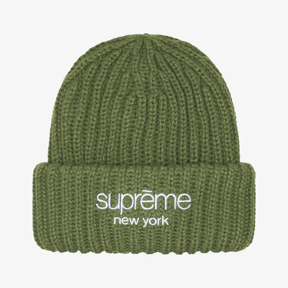 Supreme Classic Logo Chunky Ribbed Beanie FW24 經典標誌粗螺紋毛帽