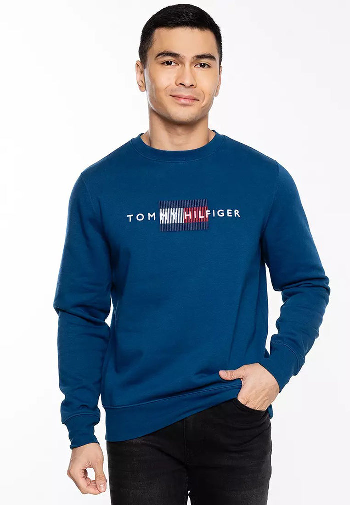 TOMMY HILFIGER Sweatshirt 刺繡旗幟刷毛衛衣