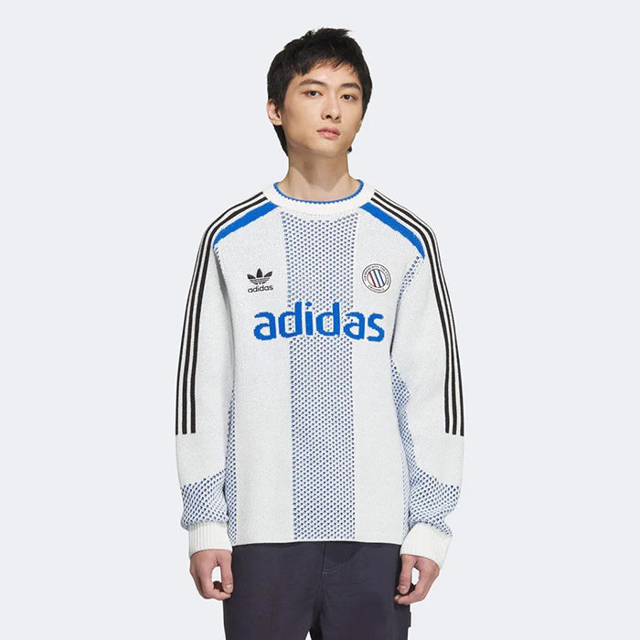 ADIDAS ORIGINALS JL8361 愛迪達復古撞色針織毛衣