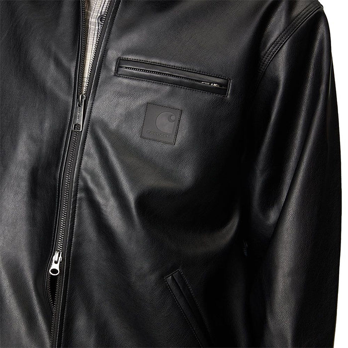 Carhartt WIP Detroit Jacket PU Leather 卡哈特底特律經典工裝皮革外套