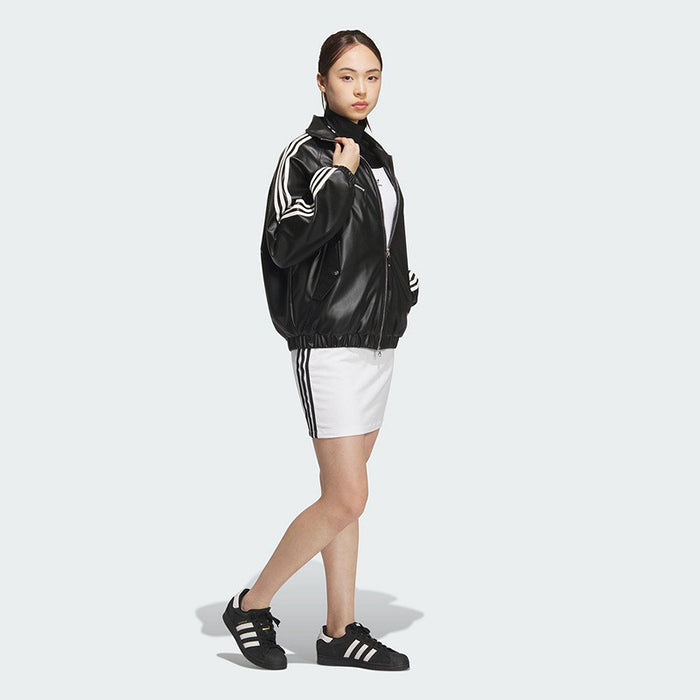 Adidas Originals SPORT PUL Jacket 愛迪達立領皮夾克