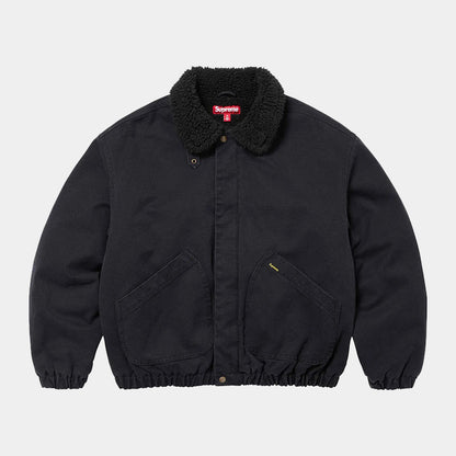 Supreme FW24 Faux Shearling Lined Bomber 羊羔絨內襯飛行夾克