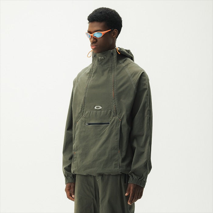 PIET x Oakley STATIC WINDBREAKER 半拉鍊機能連帽風衣