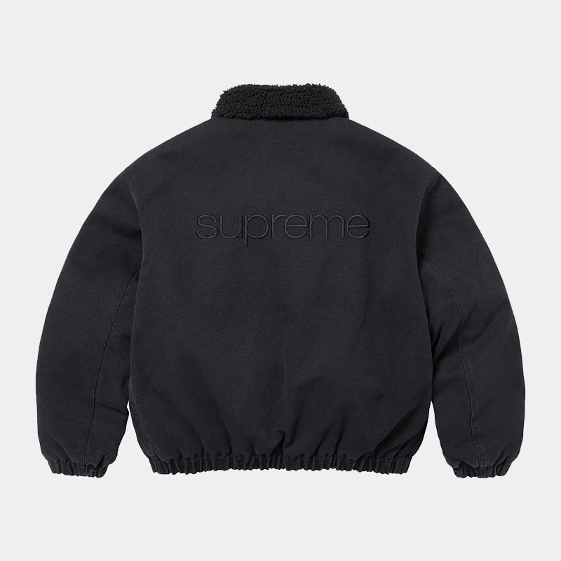 Supreme FW24 Faux Shearling Lined Bomber 羊羔絨內襯飛行夾克