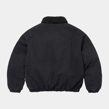 Supreme FW24 Faux Shearling Lined Bomber 羊羔絨內襯飛行夾克