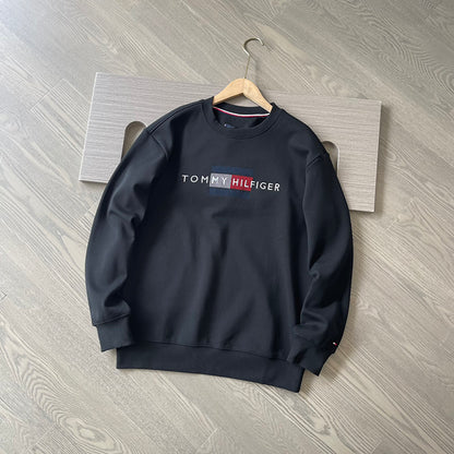 TOMMY HILFIGER Sweatshirt 刺繡旗幟刷毛衛衣