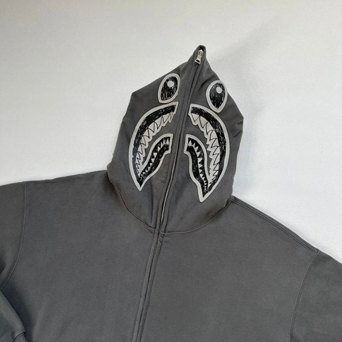 A BATHING APE® SHARK FULL ZIP HOODIE 鯊魚連帽外套