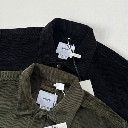 WTAPS WCPO Corduroy Shirt - 燈芯絨寬版襯衫