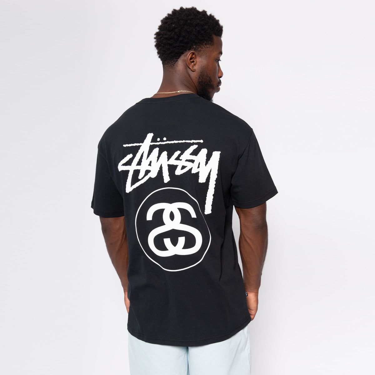 STUSSY  圖騰印花短袖T恤