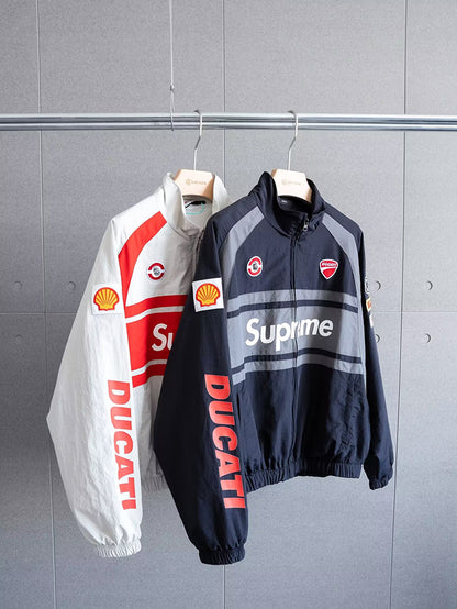 SUPREME x DUCATI TRACK JACKET PANT 立領運動夾克|長褲