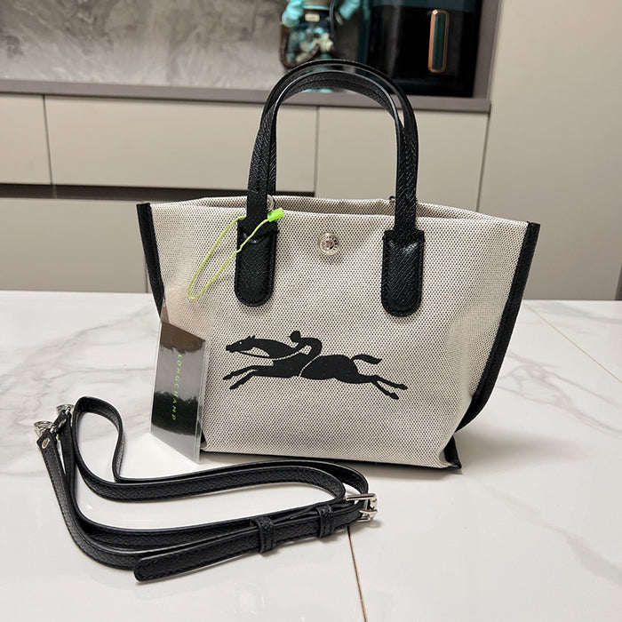 LONGCHAMP ESSENTIAL XS CANVAS HANDBAG  帆布托特包 XS款