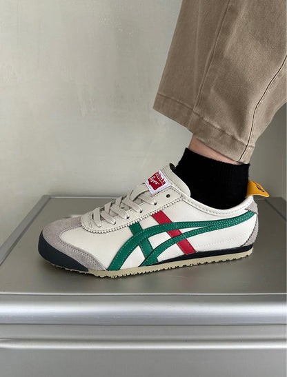 Onitsuka Tiger MEXICO 66 SD DL408-1684 - 經典復古紅綠虎爪紋運動鞋