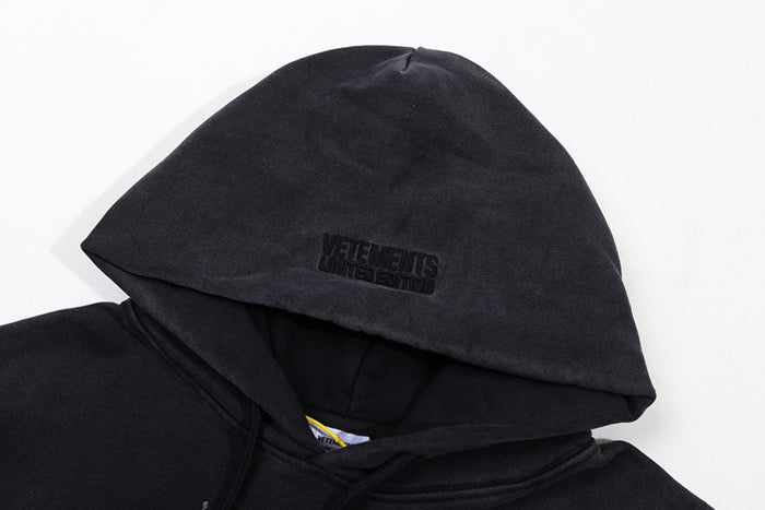 Vetements Anarchy Logo Print Hoodie - 無政府印花重磅連帽衫